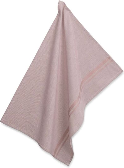Theedoek, Katoen, Roze met Streep, 70 x 50 cm - Kela | Tia