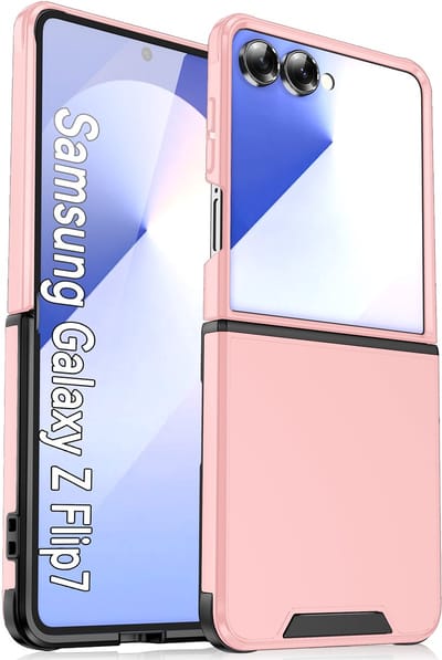 Hoesje Geschikt voor Samsung Galaxy Z Flip 7 - Roze - Casemania Liquid Siliconen Back Cover - Stevige TPU Anti-Vingerafdruk Telefoonhoesje