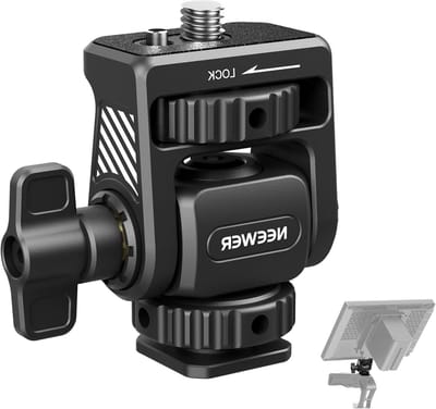 Verstelbare Monitorsteun voor Camera met Koudschuh, 360° Rotatie en 180° Kanteling, Geschikt voor Atomos Ninja en SmallRig Cages