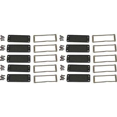 Hammond Electronics End plate Aluminium Zwart (l x b x h) 6 x 87 x 31 mm 10 stuk(s)