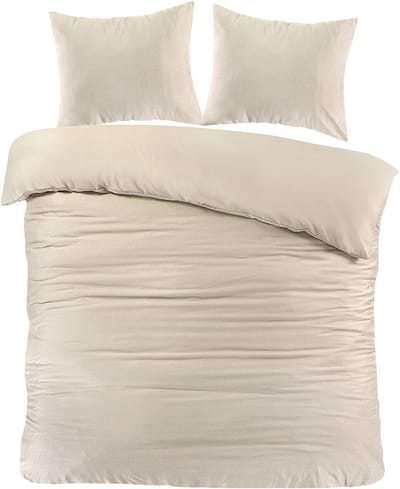 Decoware Dekbedovertrek Panter 200x200 cm - Beige - Microvezel - Met Kussenslopen - Tweepersoons
