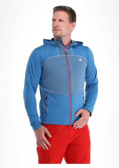 Dare2B Heren Revive II Core Stretch Hoodie Vallarta Blue Maat M