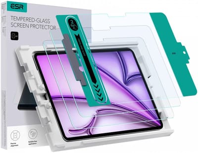 ESR Screen Protector Geschikt voor Apple iPad Air 13 (2024/2025/2026) - 9H Tempered Glass met Installatie Tray - Ultra Clear