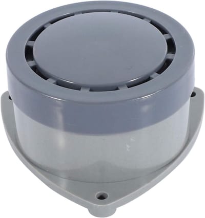 Waterlekdetector Alarm - Vloedsensor - Huisbeveiliging - 110DB Audiowaarschuwing - 8.8x8.8x5.5 cm - Grijs