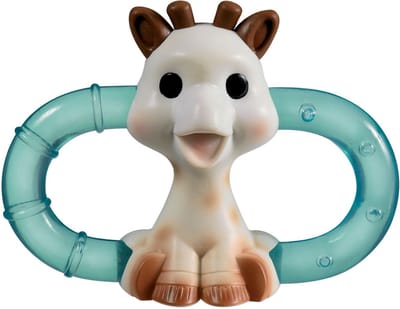 Sophie de giraf Dubbele Koelbijtring - Verkoelende bijtring - Bijtspeelgoed baby - In witte geschenkdoos