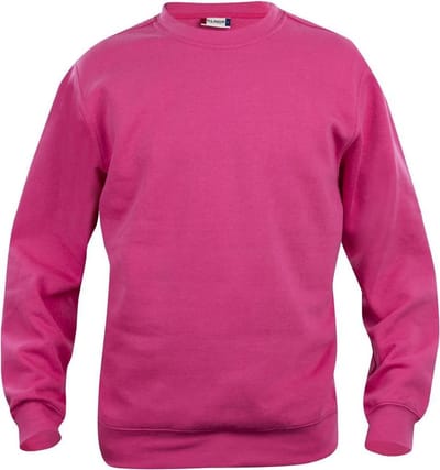 Basic roundneck helder kersen s