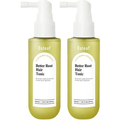 [Daleaf] Tonique Capillaire Fortifiant pour Cuir Chevelu à la Chlorelle 100ml (Pack de deux) Thérapie Rafraîchissante Revitalisante Intensive pour le Cuir Chevelu