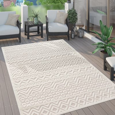 Paco Home Vloerkleed Tapijt Voor Binnen En Buiten Terras Keuken Scandinavisch Eenkleurig 80x150 cm