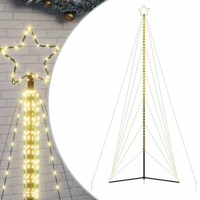 vidaXL - LED-kerstboom - 861 - LEDs - warm - wit - 478 - cm