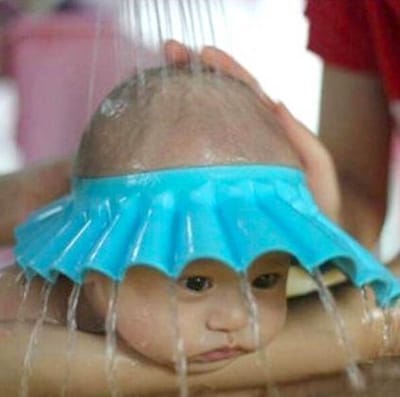 Borvat® | Douchekapje voor baby | Douche Shower Cap | Baby | Kinderen | Douche kap | blauw