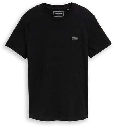 Tom Tailor Denim - Katoenen T-shirt - Maat XS - Black