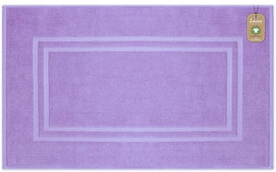 Lavea® 1 Badmat 50x80 cm – antislip en wasbaar van 100% biologisch katoen – absorberend en duurzaam – ideaal voor badkamer en douche – Lichtlila