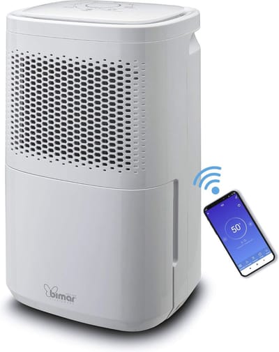 Draagbare wifi luchtontvochtiger - 12 liter per dag, slimme app bediening, compatibel met Alexa en Google Assistant
