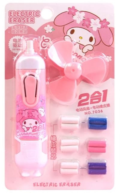 Nivard Elektrische Gum - Doezelaar - Electrische - Electric Eraser - Roze