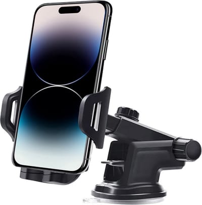 Telefoonhouders Auto met Stevige Zuignap - Voor Raam of Dashboard - Auto Houder - Universeel - GSM Houder Geschikt voor: iPhone, Samsung, Oppo & Android
