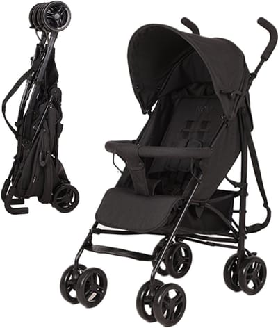 Novi Baby Nick Buggy - Geschikt vanaf 6 maanden - lichtgewicht buggy - Zwart Melange