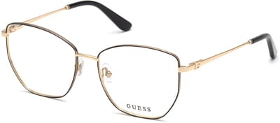Lunettes de vue Guess Femme Gu2825 001 Gold/55-16-140 white