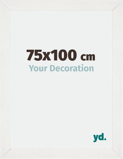Your Decoration - Fotolijst 75x100 cm - MDF - Wit Geveegd - Mura