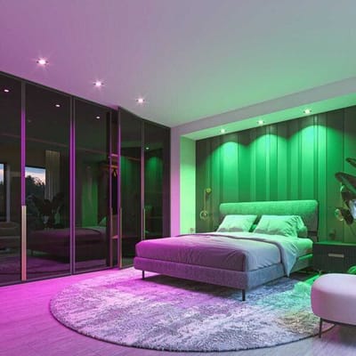 HOFTRONIC SMART Set van 3 Mallorca - LED inbouwspot - IP20 - Kantelbaar - 5,5 Watt 345 Lumen -  Wifi + Bluetooth - RGBWW - GU10 - Google Home, Amazon