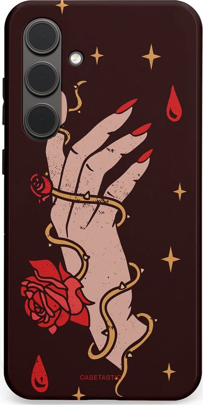 Casetastic Hoesje Geschikt voor Samsung S24 Plus - Stijlvolle Beschermende Duo-layer Case - Hartslag van tijd