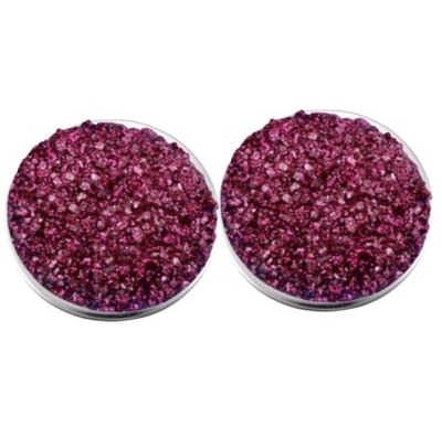 Clip oorbellen -Lovata -rood -zilverrand 2 cm- geen gaatje- Charme Bijoux