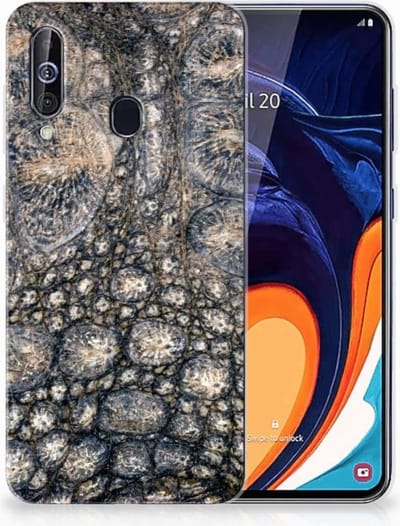 Samsung Galaxy A60 TPU Hoesje Krokodillenprint