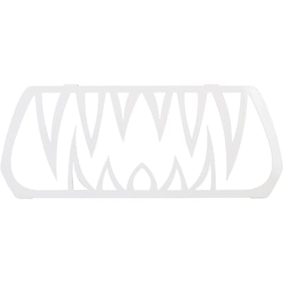 Voorgrille Tanden Inzetstuk Aluminium Poedercoating Coole Look Roestvrij Duurzaam voor Ryker Alle Modellen Zwart White wit