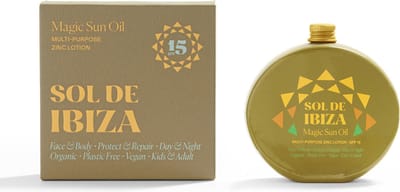 Sol de Ibiza Magic Sun Oil SPF15 30 ml - Natuurlijke Minerale Zonneolie voor Onderweg - Vegan - COSMOS Organic