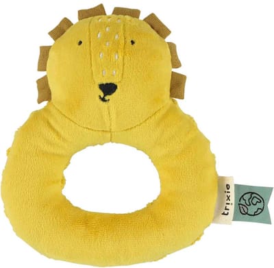 Trixie Rammelaar â€“ Mr. Lion â€“ Zacht Baby Speelgoed met Knispergeluid â€“ Sensorisch Speelgoed â€“ Vanaf 3 Maanden