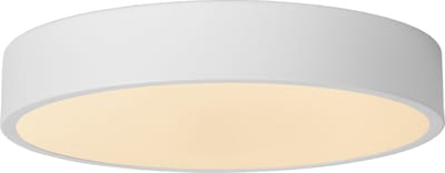 Lucide UNAR - Plafonnière (Plafondlamp) - Ø 30 cm - LED 3 StepDim - 1x18W 2700K - Wit