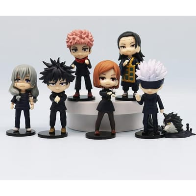 Originele Figuarts Mini Jujutsu Kaisen Actiefiguren Collectie - Gojo Satoru Mahito Getou Suguru Itadori Fushiguro - Anime Coll gray