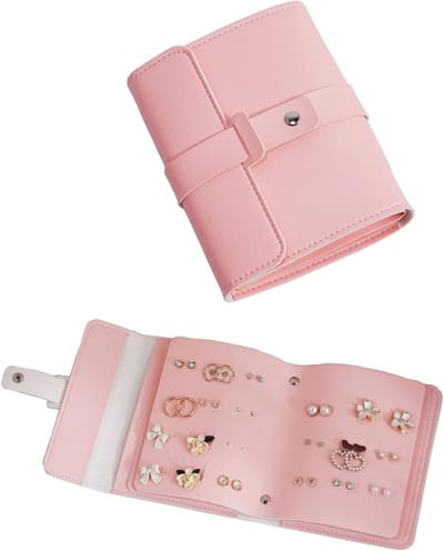 Praktische Oorbellenopbergdoos voor Studs en Oorbellen, Compact en Draagbaar, Ideaal voor Sieraden en Organisatie