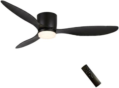 Freelight Plafondventilator Brezza Zwart incl. Led 132cm