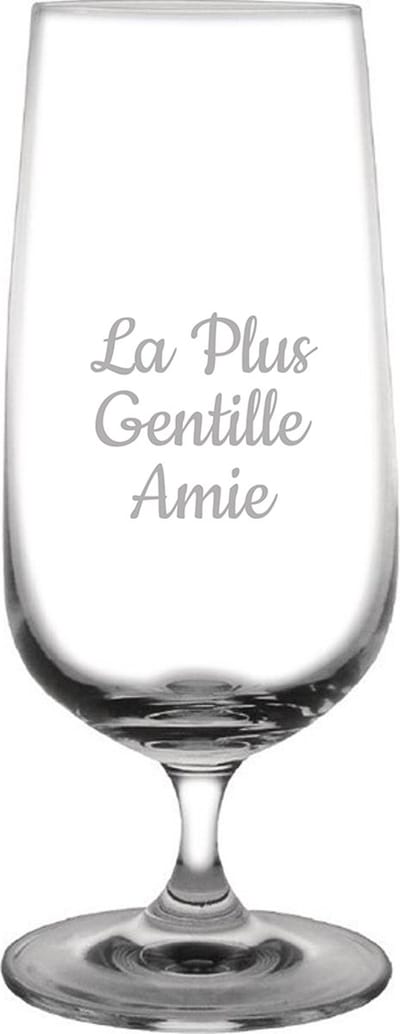 Bierglas op voet gegraveerd - 41cl - La Plus Gentille Amie