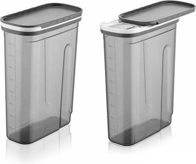 Folly life - Voorraadpotten - Voorraadbussen - Vershouddoos - 2 Stuks - 2.7L - BPA vrij - Kunststof - Schuifdeksel