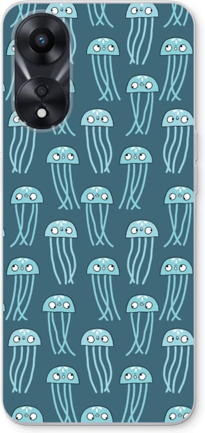 Case Company® - Hoesje geschikt voor Oppo A78 5G hoesje - Kwallie - Soft Cover Telefoonhoesje - Bescherming aan alle Kanten en Schermrand