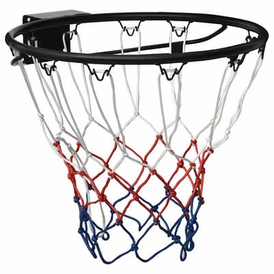 Vidaxl Jante De Basket-ball, Noire, 45 Cm, En Acier