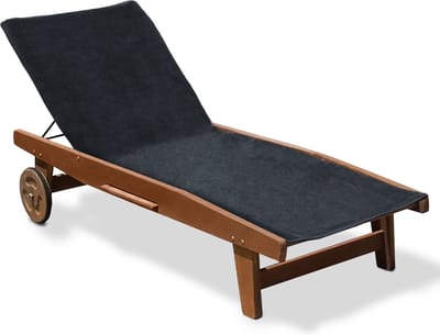 Beautissu Marbella – Handdoek Antraciet 70x200cm – Strandhanddoek Badlaken Anti-slip