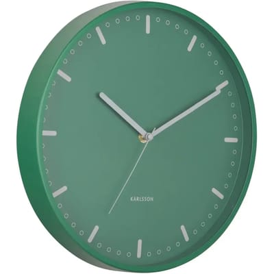 Karlsson Wandklok Cool Retro - Groen - 30x30x30cm - Wandklok Modern