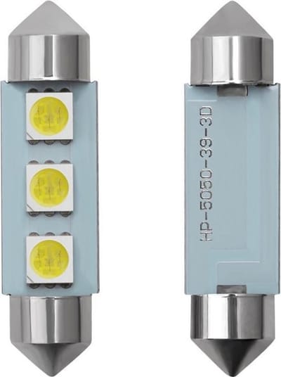 Dome - 5050 - 39mm - 3SMD - Wit - 2 stuks