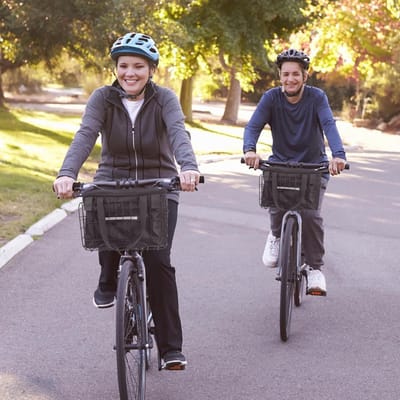 Omgoods - Opvouwbare Fietstas van Staal met Nylon Voering voor Boodschappen