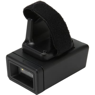 Ring Barcodescanner 1D 2D QR Draadloos Draaibaar Direct Upload Opslag Draagbare Barcodelezer voor black