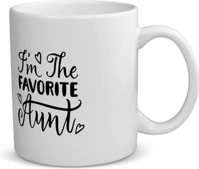 Akyol - favoriete tante koffiemok - theemok - Tante - uw tante - liefste tante - verjaardag - cadeau - kado - bedankje - 350 ML inhoud