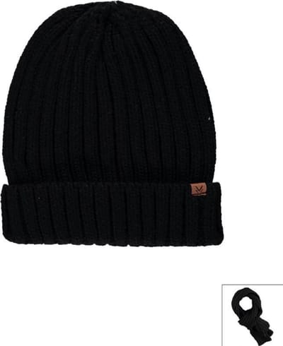 Sarlini Knit Muts - Heren Mutsen - Black