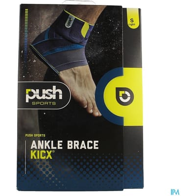 Push Sports Enkelbrace Kicx - Donkergrijs - Rechts - Maat S