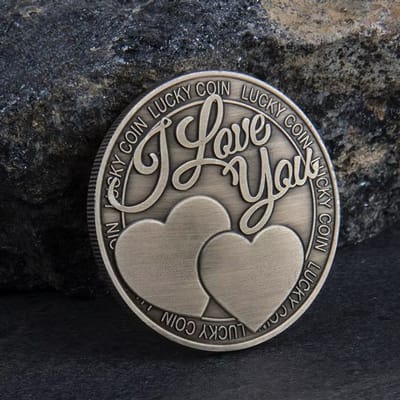 Actie4you® - Geluksmunt - I love you – Klavertje vier - 3.8CM