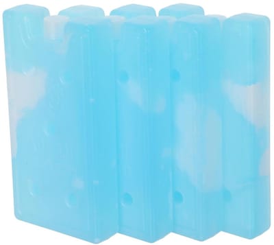 Herbruikbare Vrieselementen - Koelblokken Set - Koelbox Vullen - Lekvrij PE Materiaal - 4 Stuks - Lichtblauw