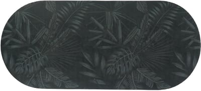 Tendance Badmat Dark Urban Oasis - antislip - extra lang - 45 x 100 cm - palm design - douchemat