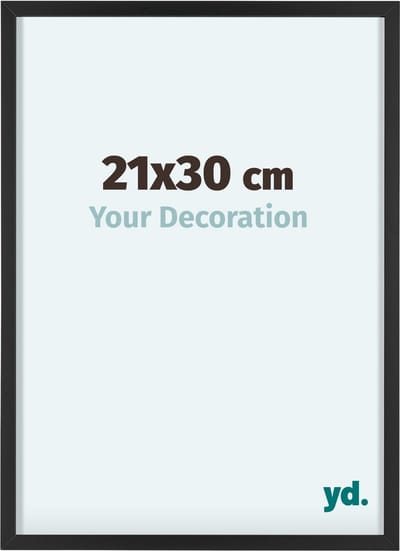 Your Decoration - Fotolijst 21x30 cm - Aluminium - Zwart - Virginia