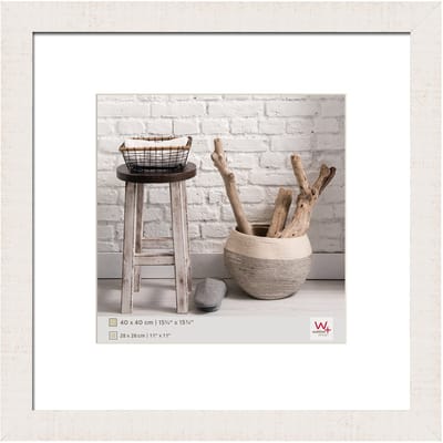 Walther Home - Houten lijst - Fotoformaat 40x40 cm - Polair Wit